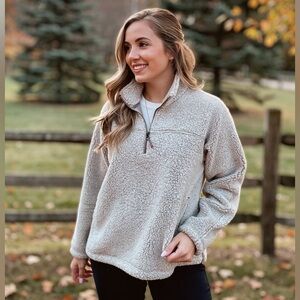 Dylan Quarter Zip Sherpa Pullover